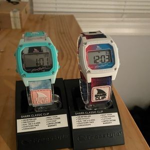 (2) Shark Clip Watches